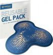 relieve pain and inflammation with fightech's large hot and cold gel ice pack for shoulder, knee, back and more logo