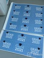 img 1 attached to Custom Graduation Water Bottle Labels - Waterproof Wrappers In School Colors - Pack Of 24 Stickers (Blue And Silver) review by Alice Johnson