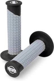 img 1 attached to 🚴 Enhance Your Riding Experience with Pro Taper Clamp On Grips - Pillowtop (Black/Grey)