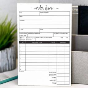 img 1 attached to Keep Your Business Organized With 321Done Order Form Pad - 2 Part Carbonless Sales Receipt Book - Small Size - Made In USA - (50 Sets)