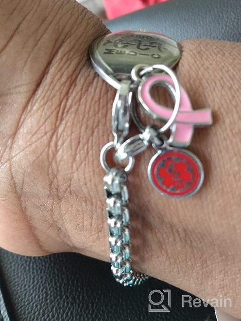 img 1 attached to 🔗 Stainless Steel Interchangeable Bracelets for Boys' Medical Jewelry by Linnalove review by Damon Fields