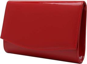 img 4 attached to Charming Tailor Leather Classic Elegant Women's Handbags & Wallets ~ Clutches & Evening Bags