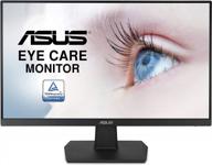 asus va24ehe monitor 1920x1080 d sub 23.8", 75hz, tilt adjustment, blue light filter, flicker-free logo