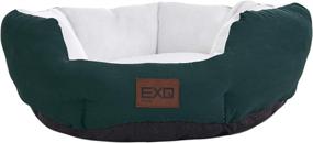 img 4 attached to 🐶 EXQ Home Cooling Dog Bed & Summer Cat Bed – Indoor Cats Round & Washable Cat Bed with Slip-Resistant Bottom – Pet Bed for Small Dogs & Puppies – Green