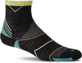 img 4 attached to Women'S Incline Quarter Socks With Moderate Compression By Sockwell