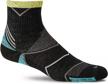women's incline quarter socks with moderate compression by sockwell logo
