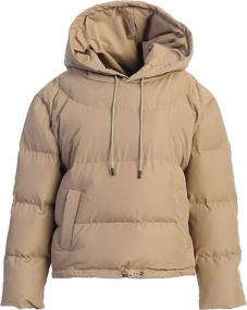 img 1 attached to CANADA PULLOVER PUFFER Beige Medium Women's Clothing ~ Coats, Jackets & Vests