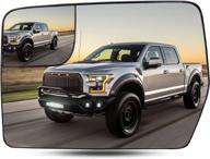2011-2014 ford f150 heated blind spot mirror glass - left side view convex replacement with rear holder bl3z-17k707-e logo