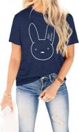 easter graphic tees for women - cute rabbit & egg designs, 'hangin with my peeps' print tops by anbech logo