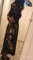 img 1 attached to Floral Maxi Dress With Pockets: Women'S Casual And Comfortable Fall Long Sleeve Dress By LAINAB review by Chris Soto