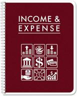 📚 income and expense log book for small business | bookfactory tracker for accounting & bookkeeping | 108 pages - 8.5" x 11" wire-o (seo-optimized log-108-7cw-pp-(incomeexpense)-bx) логотип