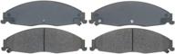 🚗 acdelco silver 14d921ch ceramic front disc brake pad set + hardware logo
