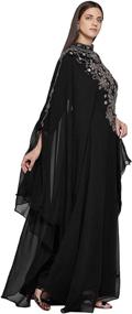 img 1 attached to ANIIQ Farasha Sleeves Georgette Evening Women's Clothing - Dresses