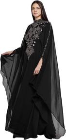 img 4 attached to ANIIQ Farasha Sleeves Georgette Evening Women's Clothing - Dresses