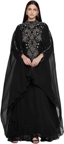 img 3 attached to ANIIQ Farasha Sleeves Georgette Evening Women's Clothing - Dresses