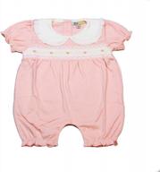 organic smocked romper: pink christening & easter outfit for baby girls by dakomoda logo