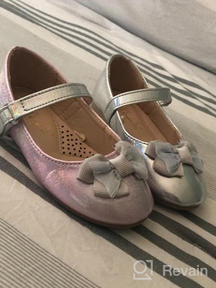 img 1 attached to KomForme Toddler Non Slip Ballet Walking Girls' Shoes in Flats review by Pete Gibson