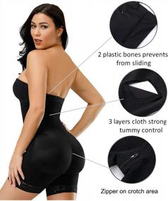 img 1 attached to High Waist Butt Lifter Body Shaper Shorts - Fajas Levanta Cola Beige-M By MASS21 For Slimmer Look