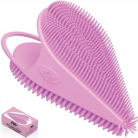 img 4 attached to Avilana Dual-Sided Silicone Facial Scrubber - Exfoliating And Cleansing Brush For All Skin Types - Manual 2-In-1 Face Scrubber And Exfoliator - Deeply Cleanses With Pure Silicone - Pink