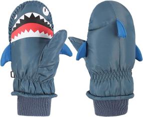 img 4 attached to Children Polyester Waterproof Breathable Dinosaur Girls' Accessories - Cold Weather