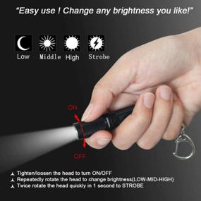 img 2 attached to Mini AAA Keychain Flashlight - Nitefox K3 With 150 Lumens And 3 Brightness Levels - Small, Waterproof Torch For EDC, Camping, Hiking, Dog Walking, Reading, Sleep, And Emergencies