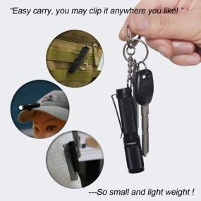 img 3 attached to Mini AAA Keychain Flashlight - Nitefox K3 With 150 Lumens And 3 Brightness Levels - Small, Waterproof Torch For EDC, Camping, Hiking, Dog Walking, Reading, Sleep, And Emergencies