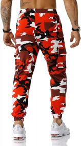 img 2 attached to Men'S Lightweight Camo Joggers Sweatpants For Hiking, Outdoor Activities & Streetwear