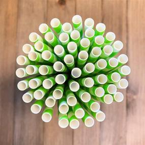 img 3 attached to Stripe Paper Straws Inches Outside Household Supplies ~ Paper & Plastic