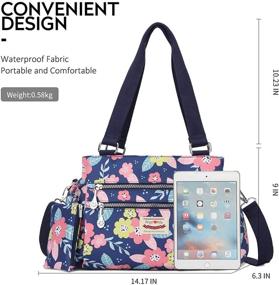 img 3 attached to 👜 Women's Waterproof Crossbody Messenger Handbag - Handbags & Wallets for Hobo Bags