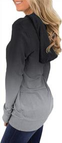 img 2 attached to Women'S Hoodie Sweatshirt Tunic Top Long Sleeve Kangaroo Pocket Pullover