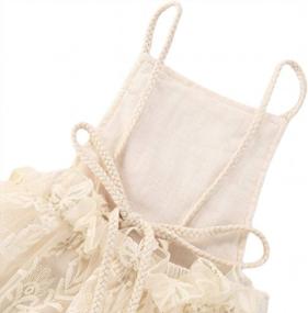 img 1 attached to Lace Embroidered Halter Jumpsuit: A Cute Outfit For Your Newborn Baby Girl