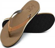 women's yoga foam flip flops arch support thong sandals non-slip kuailu logo