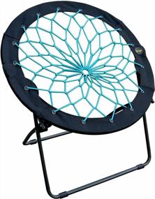 img 4 attached to Comfortable And Stylish Teal Bunjo Bungee Chair - Perfect For Dorms, Living Rooms, And Bedrooms!