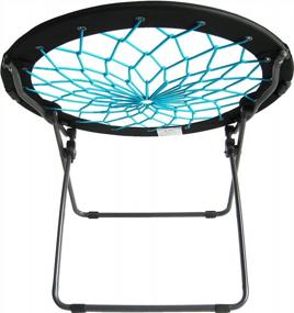 img 2 attached to Comfortable And Stylish Teal Bunjo Bungee Chair - Perfect For Dorms, Living Rooms, And Bedrooms!