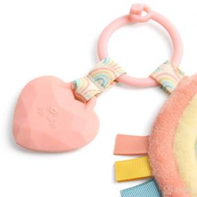 img 2 attached to 🌈 Itzy Ritzy Itzy Pal Infant Toy & Teether: Lovey, Crinkle Sound, Ribbons & Silicone Teether - Rainbow Joy!