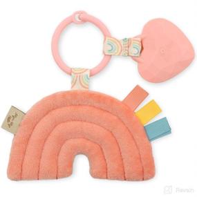 img 3 attached to 🌈 Itzy Ritzy Itzy Pal Infant Toy & Teether: Lovey, Crinkle Sound, Ribbons & Silicone Teether - Rainbow Joy!