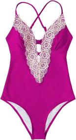 img 3 attached to CUPSHE Womens Vintage Swimwear Bathing Women's Clothing : Swimsuits & Cover Ups