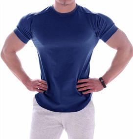 img 2 attached to Men'S Lightweight Muscle Cotton Workout T-Shirt For Gym And Sweat, Short Sleeve Tee - Magiftbox T24