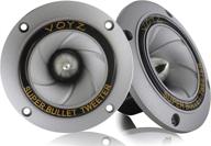 voyz 400 watts max power speaker tweeter - premium piezo super horn tweeters with aluminum diaphragm and high temperature voice coil - crystal clear sound - suitable for speaker boxes or sound projects - 1 pair (2pcs) логотип