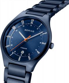 img 3 attached to Titanium Strap Men'S Analog Quartz Watch By BERING