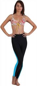 img 3 attached to Scodi Women'S High Waisted Surf Leggings - Ultimate UV Protection For Water Sports