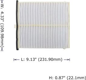 img 3 attached to 🚗 Enhance Your Ride with POTAUTO MAP 1048W (CF11811) High Performance Car Cabin Air Filter Replacement for MAZDA 3 6 CX-5