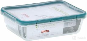 img 3 attached to Snapware 1112403 6 Cup Glass Rectangle Container With Plastic Lid