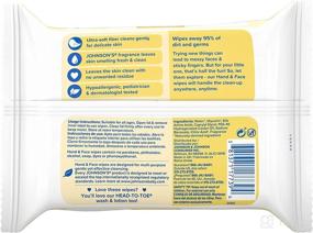 img 1 attached to 👶 Johnson's Baby Hand and Face Wipes, 25count, (Pack of 2): Gentle and Convenient Cleaning Solution for Little Ones