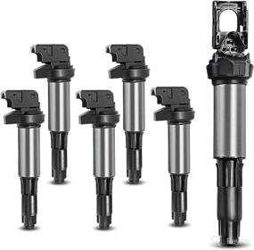 img 4 attached to A-Premium 6-PC Set of Engine Ignition Coil Packs for BMW 320i 325Ci 325xi 330i 330Ci 330xi 525i 530i 745i 745Li 750i 750Li M3 X3 X5 Z3 Z5 E46 E60 E83 E85 - Compatible and Performance-Enhancing