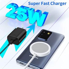 img 2 attached to 🔌 KYOHAYA 2-Pack 25W PD USB C Wall Charger with PPS Super Fast Charging + 6FT Type C to C Quick Charge Cord - Compatible with Samsung Galaxy S22/S21/S20 Ultra/Note 20/10/Z Fold 3/Flip 3 5G, iPad Pro 12.9/11