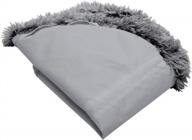 large gray faux fur donut dog bed replacement cover - ultra calming by furhaven plush! logo