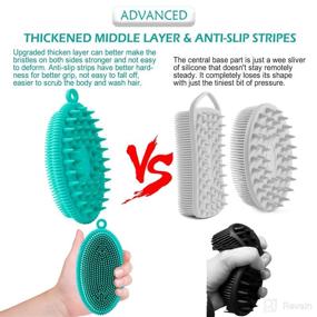 img 3 attached to Exfoliating Silicone Scrubber Bristles Massager