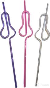 img 2 attached to 🍆 Pleasure-Enhancing Penis Mold Straws (12 Pack) in Luscious Pink, Passionate Purple, and Crystal Clear