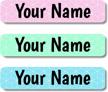 45 personalized waterproof labels for kids - perfect for school supplies, daycare & camp bottles (designer series hive) logo